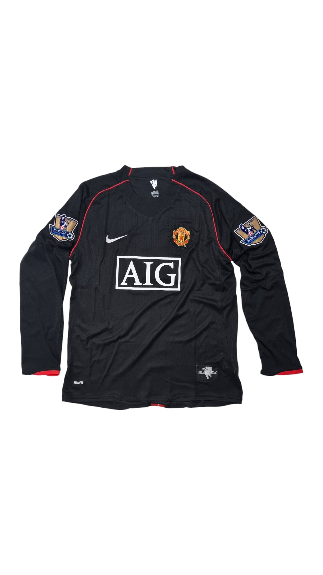 Manchester United 2007/08 Visitante Manga Larga - Cristiano Ronaldo